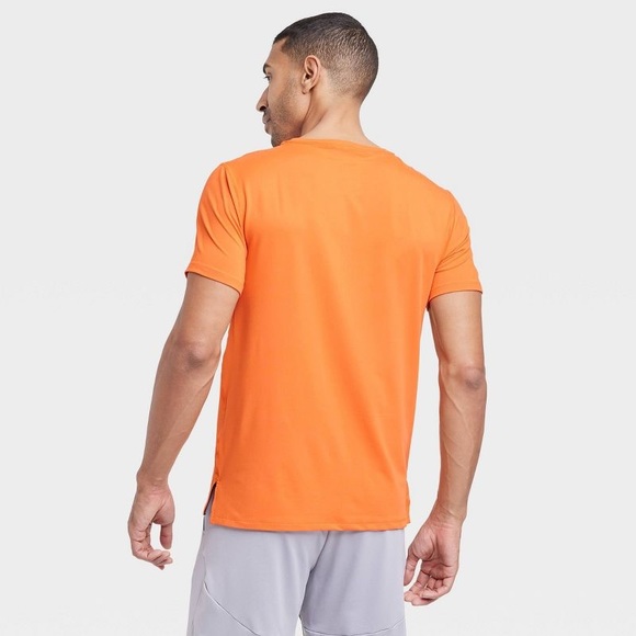 Men's Short Sleeve Performance T-Shirt - All In Motion™ Dark Orange S *L947 - Picture 2 of 10